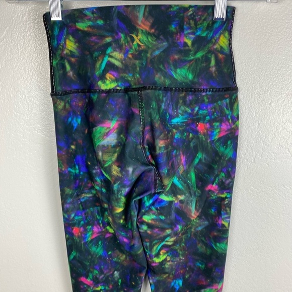 Flexure Body Wear Cosmic Multicolor Athletic Workout High Rise Leggings Small - Picture 9 of 12